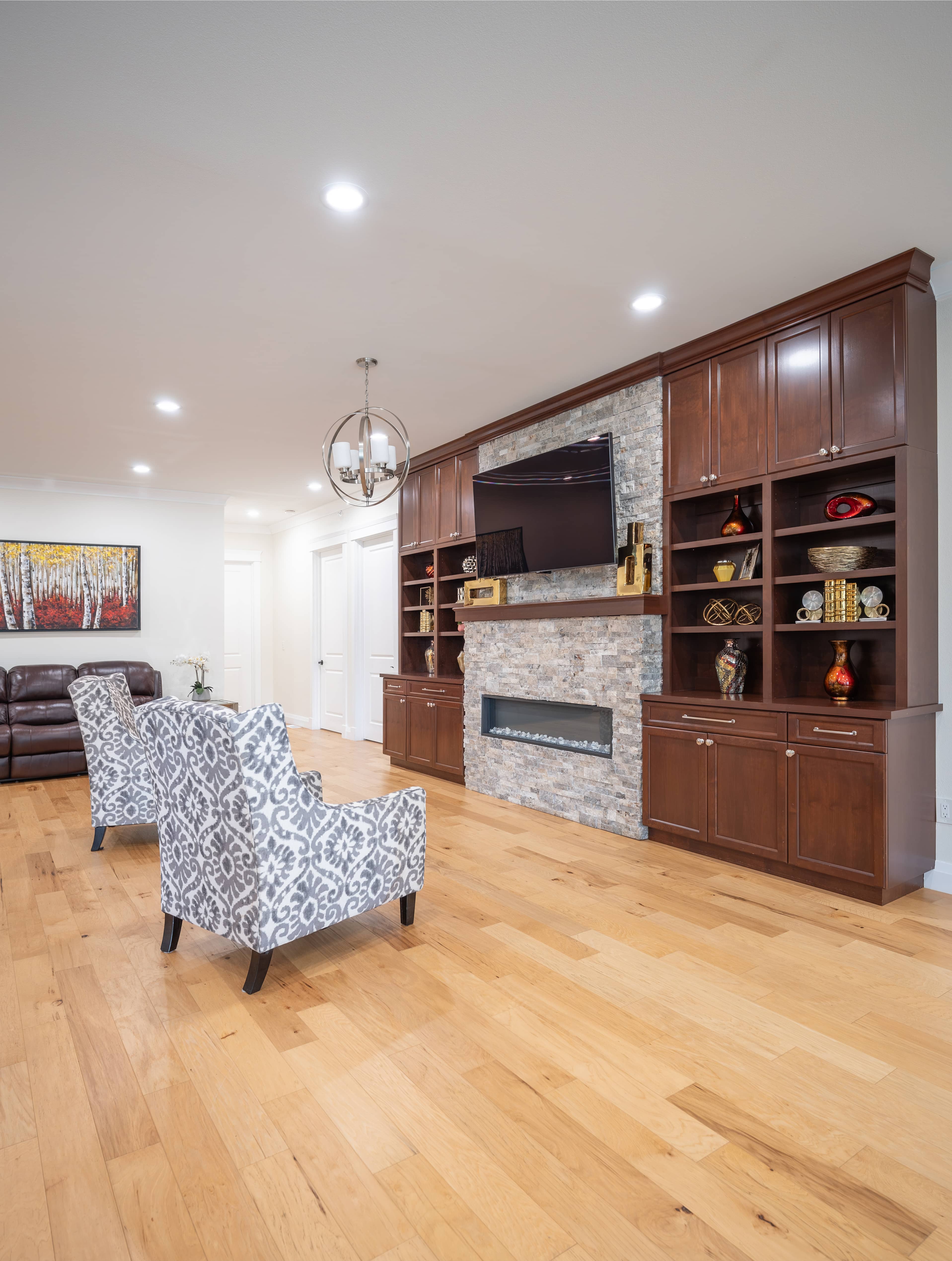 A calm, sunlit living space